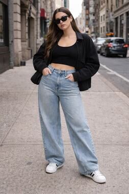 Levi’s 94 Baggy Wide Leg Jeans Light Wash 90s Y2K Skater Model Off Duty Denim